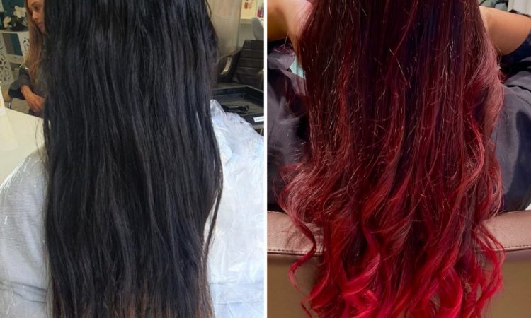 Ombré Hair à Saint-Denis 974 réalisé par nos coiffeurs coloristes experts